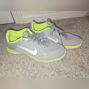 Nike Gray and Neon Green Athletic Shoes